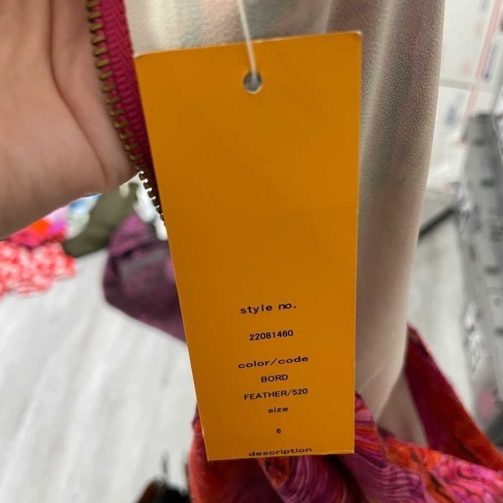 Tory Burch Pink and Orange Sleeveless Dress. NWT - Picture 7 of 10